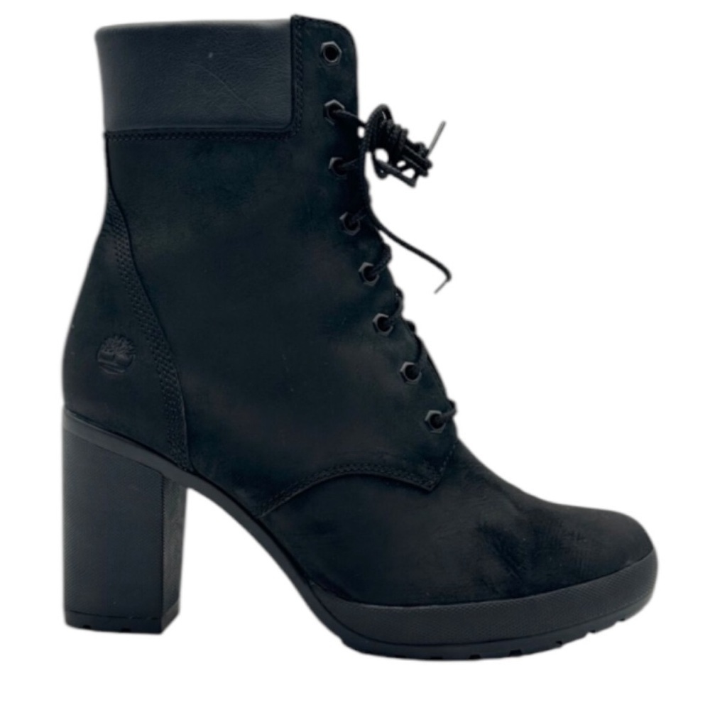 Timberland Camdale Ankle Sz 9.5 Women's Bootie Leather in BLACK A1SEF